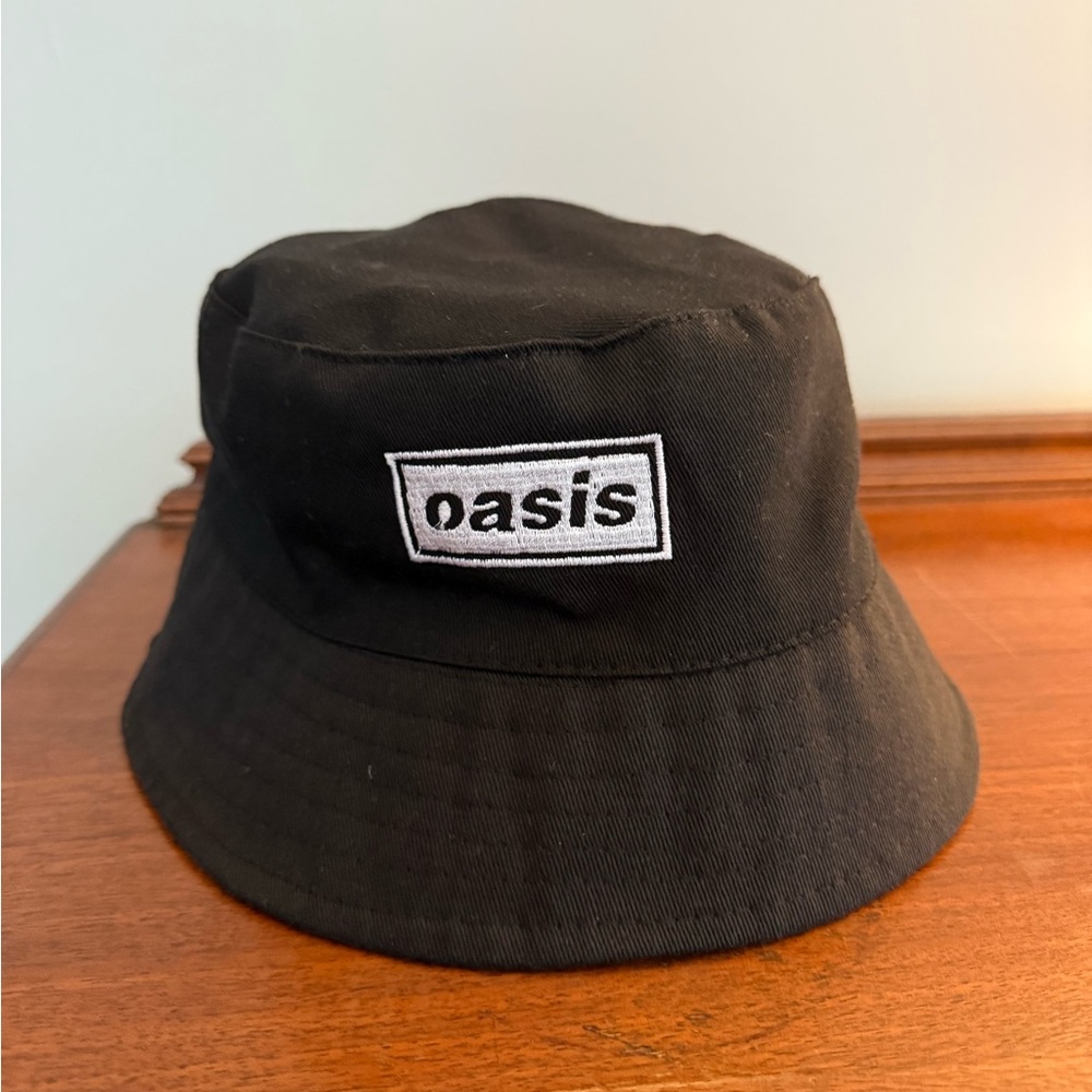 Official Oasis Black Reversible Bucket Hat (2025 Reunion Tour)
